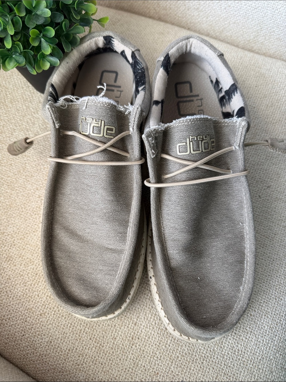Hey Dude Wally Slip-On Shoes in Grey